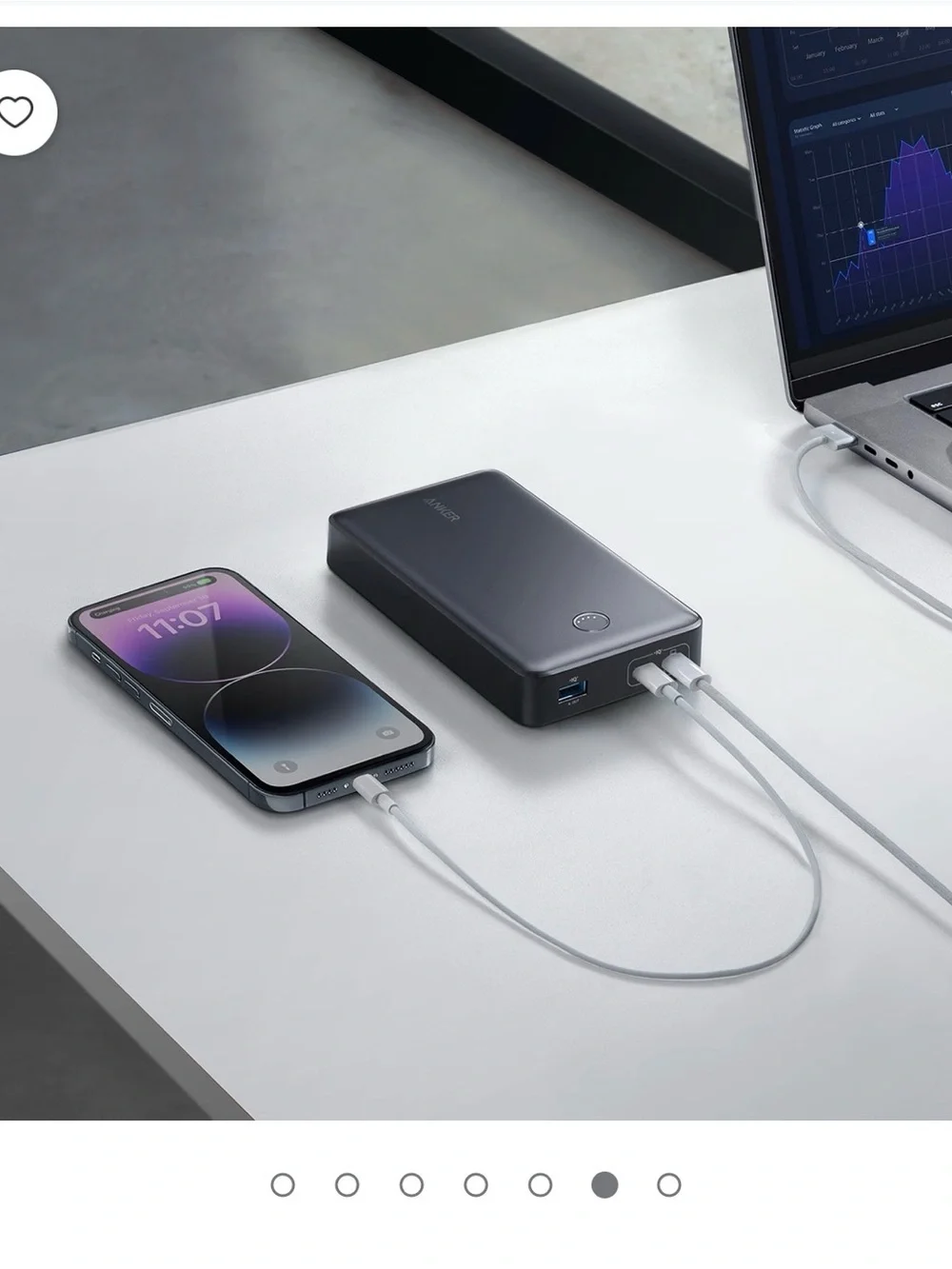 Anker 25.6K Portable Charger Power Bank - Black